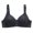 Black#bras for women#15, variant on Women Lace Wireless Bra Plus Size Adjustable Strap Full Coverage Bras Elegant Comfortable Breathable Bras Pink 95C