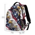 thumbnail image 2 of FORMRS Kids School Backpack Elementary Student Unisex Travel Bookbag with Reflective Stripes, American Eagle Pattern, 2 of 7