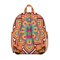 thumbnail image 2 of Spiritual Students Backpack - Healing Energy and Mystic Boho Mandala Pattern with Abstract Colorful Ornament, Comfortable Adjustable Straps for School, 2 of 6