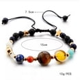 thumbnail image 2 of Universe Solar System Galaxy Eight Planets Stone Beads Braided Bracelet Gift, 2 of 9