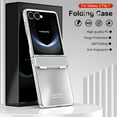 thumbnail image 3 of Decase Case for Samsung Galaxy Z Flip 7, Electroplated Hinge Protection Phone Case, Raised Edge Screen & Camera Protection,Silver, 3 of 7
