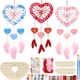 thumbnail image 3 of Campanas de viento con forma de corazón, placa de madera hecha a mano para interiores y exteriores, ventanas y patios. Estilo B, 3 of 7