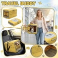 thumbnail image 5 of Foldable Pet Carrier Airline Approved Portable Dog Crate Cat Cage Travel Kennel for Small Dogs and Cats Car Seat Carrier Lightweight-Collapsible Pet Transport Box 1Pcs A, 5 of 7