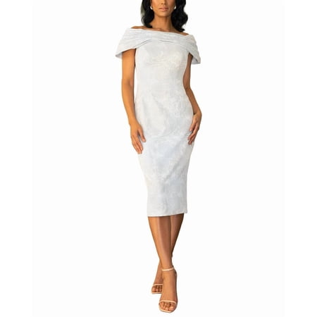 Terani Couture womens Solid Midi Dress, 12