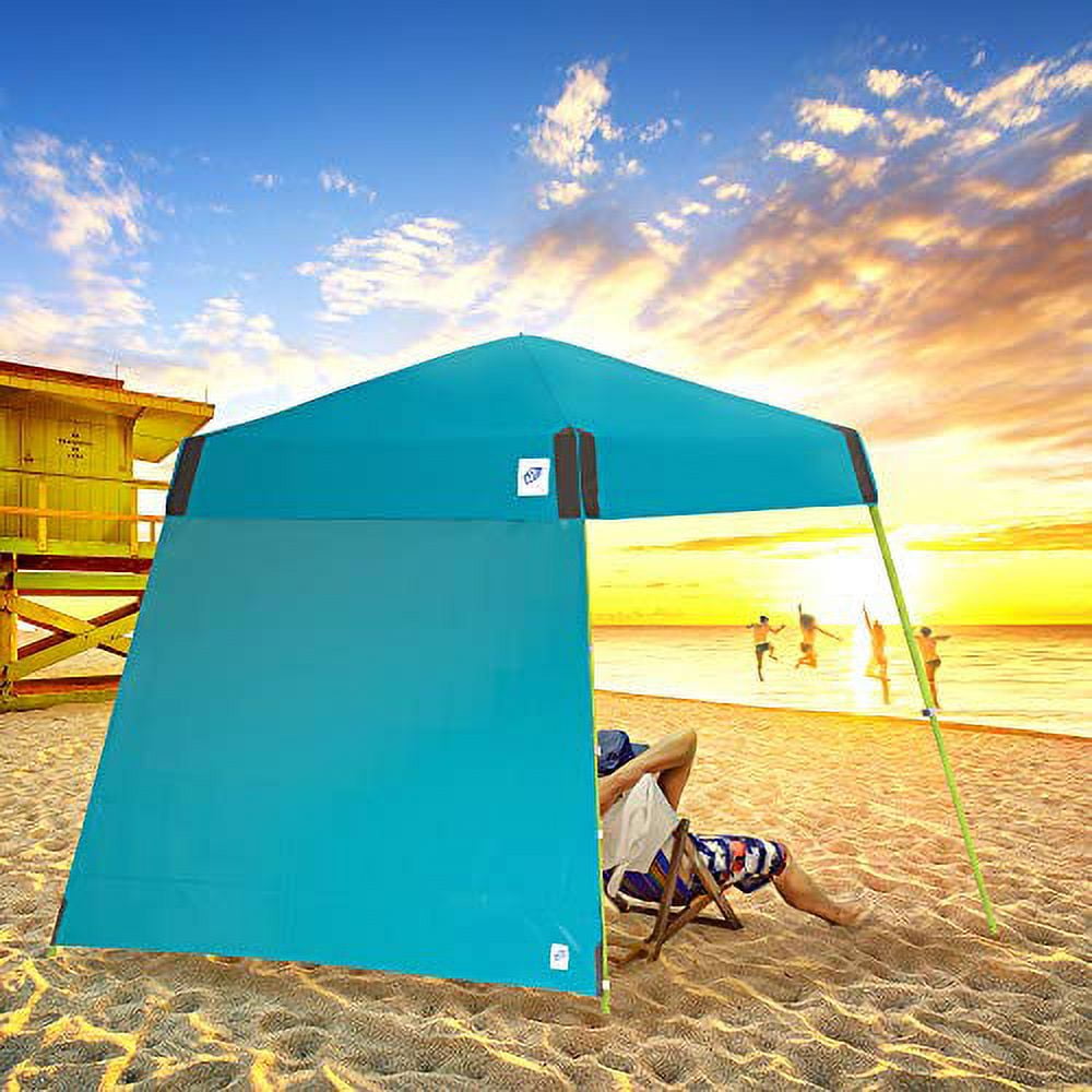 E Z Up Recreational Sidewall Outdoor Sidewall fits Angled Leg 10 x 10 Canopy Shelter Gray Walmart