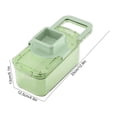thumbnail image 3 of Oleegame 2 Pcs Coupe-Frites 2024 Nouvelle Râpe Multifonctionnelle Trois Outils de Coupe Hachoir à Légumes Rond Hachoir à Légumes Hachoir Alimentaire avec Récipient Hachoir à Légumes avec Récipient Vert, 3 of 7