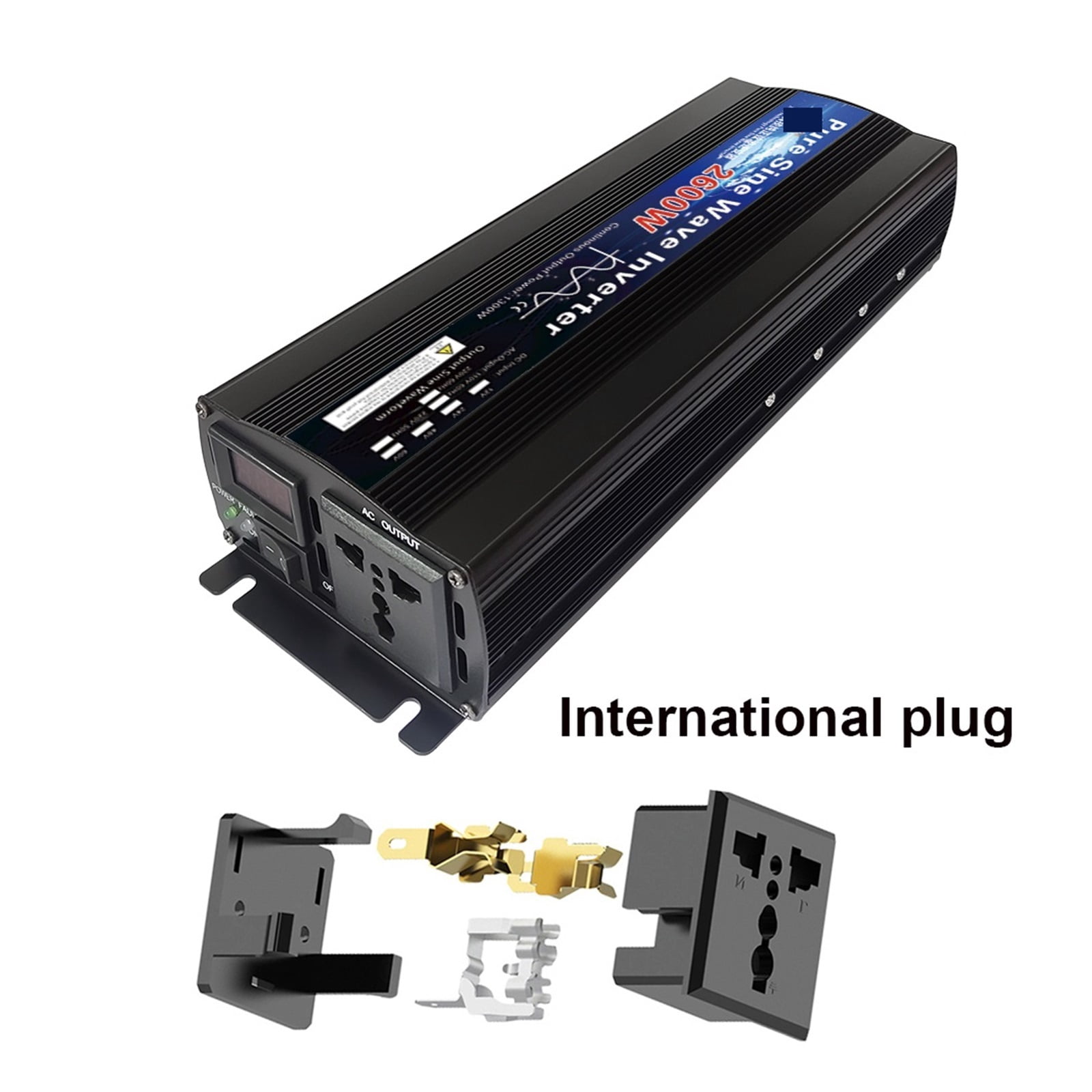 Pure Sine Wave Inverter 12V 24V 110 220 1000w 2000w 2600w Inversor 12V 48V To 220 Power Solar Inverter Converter LED Display ,Safety