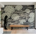 thumbnail image 6 of Surface Texture Wallpaper Wall Mural - Stone Flowers, 6 of 8