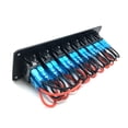 thumbnail image 3 of Panel de interruptor basculante de barco marino de 8 bandas RV impermeable de 12 V/24 V, 3 of 8