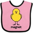 thumbnail image 3 of Inktastic Chick Magnet Boys Baby Bib, 3 of 4