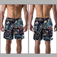 thumbnail image 3 of luoweisi Men's Beach Shorts Quick Dry Swim Trunks with Mesh Lining Motorcycle XL, 3 of 5