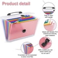 thumbnail image 2 of Expandable File Folder Accordion File Package Folder Store Test Papers Various Documents, 2 of 5