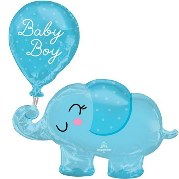 Baby Boy Elephant Balloon 31"