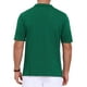 thumbnail image 3 of CAMISA POLO DE HOMBRE DE RAYAS INSPIRE CHIC PARA EL DÍA DEL PADRE, CON BOLSILLO EN EL PECHO, MANGA CORTA, CAMISAS DE GOLF, TAMAÑO M, VERDE, 3 of 5