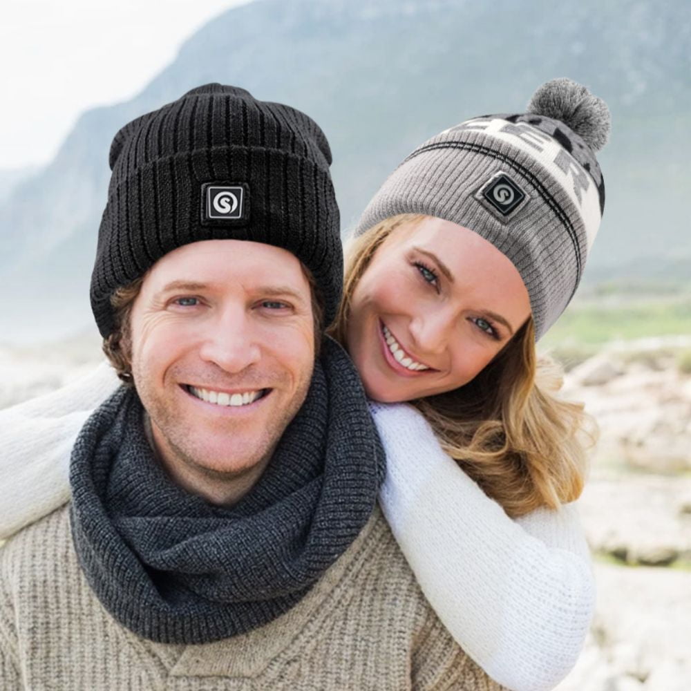 Savior Heat Winter Beanie Hats for Men Women Electric Insulated Hunting Beanie Rechargeable Battery Heating Cap with 3 Heat Tempo