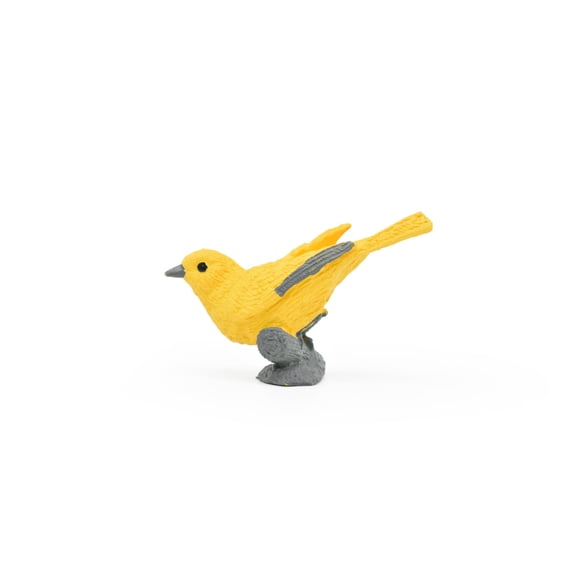 Yellow Warbler, Very Nice Rubber Bird, Educational, Realistic, Hand Painted, Figure, Lifelike Model, Figurine, Replica, Gift,    2 1/2"     F3389 B27
