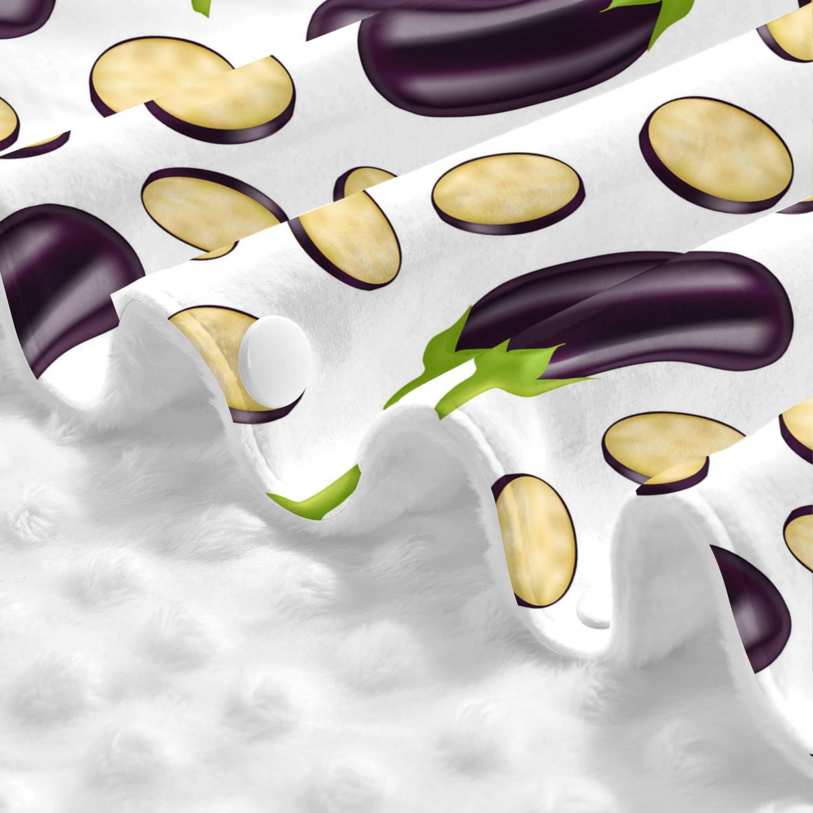 Car Seat Cover Baby - Eggplant slices Breathable Infant Car Seat Cover for Baby Carseat, Lightweight Comfort Baby Essentials Must Haves Newborn Stuff for Girl Boy