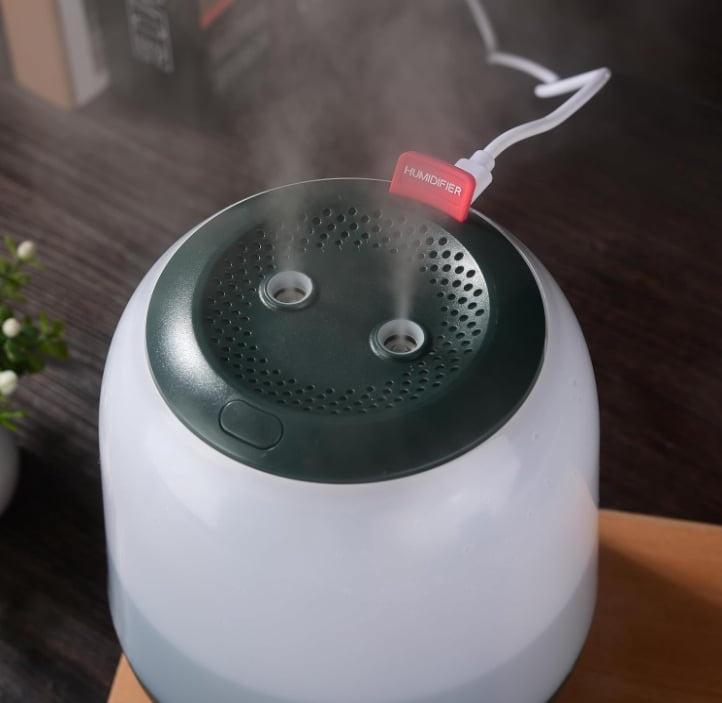 RAPOBRIX Cool Mist Humidifier for Bedroom with Nightlight - Ultrasonic Quiet Top Fill for Baby/Home (White)