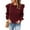 Wine, variant on Baqcunre Women's Sweaters Women Casual Sweater Crewneck Ruffle Shoulder Long Sleeve Cable Knit Solid Loose Ribbed Hem Pullover Jumper Top Crewneck Sweatshirts Fall Outfits Women Trendy Light blue L
