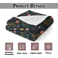 thumbnail image 3 of Moody Vintage Floral Throw Blanket for Couch, Cottagecore Home Decor, Dark Cottagecore Wildflower Plant Botanical Throw Blanket for Bedroom Living Room Home Decoration, 50x60 Inches, 3 of 12