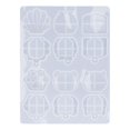 thumbnail image 1 of House Key Resin Mold, Flexible, Translucent, Reusable, Silicone, 6 Shapes, 1 of 2