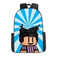 thumbnail image 2 of ROBLOX Bolsa Escolar periférica para niños, mochila estampada para niños, Bolsa Escolar con cremallera de gran capacidad, regalo de cumpleaños para niños y niñas, 2 of 4