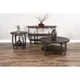 thumbnail image 7 of Home Square 24" Mahogany Wood & Metal End Table in Tobacco Leaf - Set of 2, 7 of 7