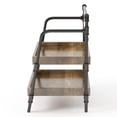 thumbnail image 3 of Furniture of America Kernel Industrial Metal 2-Shelf Bookcase in Sand Black, 3 of 6