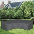 thumbnail image 6 of Patio L-Shaped Sectional Sofa Cover, Waterproof Outdoor Sectional Cover,Heavy Duty Garden Furniture Cover with Air Vent , Dark Gray, 6 of 6