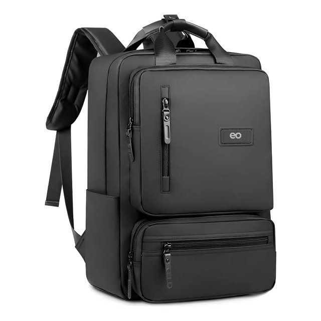 Mochila Para Laptop Hombres Escolar Viaje Antirrobo Y Impermeable Color Negro