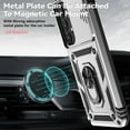 thumbnail image 3 of for Samsung Galaxy A35 5G Case with Slide Camera Cover HD Screen Protector [ Grade 16ft. Drop Tested] Ring Holder Kickstand Protective Phone Case for Galaxy A35 5G 2024, Silver, 3 of 19