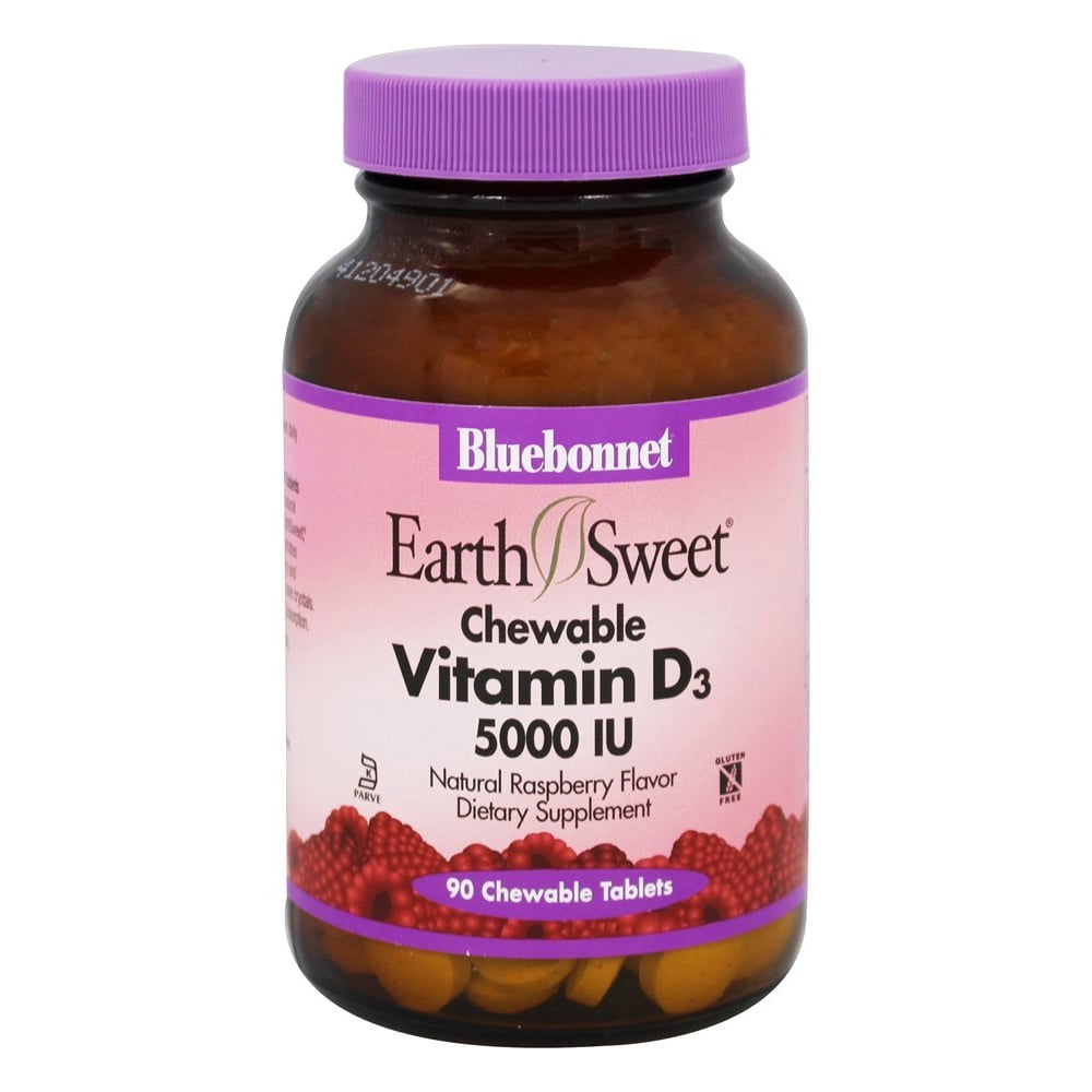 Nutrition EarthSweet Chewables Vitamin D3 5000 IU 90