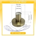 thumbnail image 2 of Tuanse - Base metálica para lámpara (E26, E27, cable de 1,8 m, 110 V), color bronce, 2 of 7