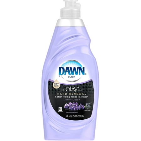 Dawn Plus Hand Renewal Lavender Silk Dishwashing Liquid, 20 fl oz ...