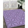 thumbnail image 2 of Ahgly Company Indoor Rectangle Patterned Purple Mimosa Purple Area Rugs, 2' x 3', 2 of 6