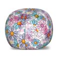 thumbnail image 1 of Flower Storage Toy Bag Chair, Retro Spring Floral Pattern Grunge Funky Style Inspired Colorful Daisies Bohemian, Stuffed Animal Organizer Washable Bag, Small Size, Multicolor, by Ambesonne, 1 of 3