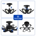 thumbnail image 5 of 3 Pack LED Garage Lights, 200W Hight Bright Light Fixture with 6+1 Deformable Panels, 20000LM Garage Ceiling Lighting for Garage Basement Workshop, 5 of 8