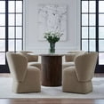 thumbnail image 3 of Liberty Furniture Accent Dining Chair with Castors - Rounded Arm - Wicker Upholstry, 3 of 9