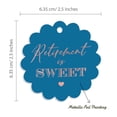 thumbnail image 6 of Inkdotpot Pack Of 100 Retirement Is Sweet Text Favor Paper Tags Craft Real Rose Gold Foil Hang Tags, 6 of 6