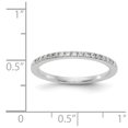 thumbnail image 7 of 14K White Gold Ring Band Wedding Diamond Round, 7 of 7