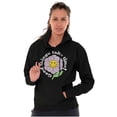 thumbnail image 3 of Positive Good Things Take Time Flower Women Plus Size Graphic Pullover Hoodie Brisco Brands 5X, 3 of 4