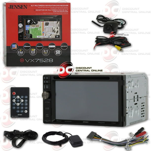 Jensen 2DIN VX7528 6.2 Car Stereo CD DVD builtin GPS navigation