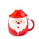 thumbnail image 2 of Taza de café de cerámica de 500 ml con tapa de Papá Noel, regalo de Año Nuevo para adultos. D, 2 of 8