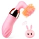 thumbnail image 1 of Vibrador femenino: Mini vibrador 2 en 1 de alta frecuencia con punto G, vibrador tipo bala, 10 patrones de vibración, Juguetes sexuales para parejas adultas, 1 of 6