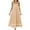 Khaki, variant on Kaemgyyd Maxi Dresses for Women Spaghetti Strap High Waist Boho Long Flowy Dresses Ruffle a Line Beach Sundresses
