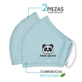 thumbnail image 4 of Cubrebocas Azul Infantil Reutilizable NANO SILVER 4 Piezas Azul, 4 of 4