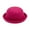 Rose Red, variant on Lshunze Classic Fedora Hat Flat Top Hat Felt Pork Pie Hat Wide Brim Church Derby Cap for Women and Men