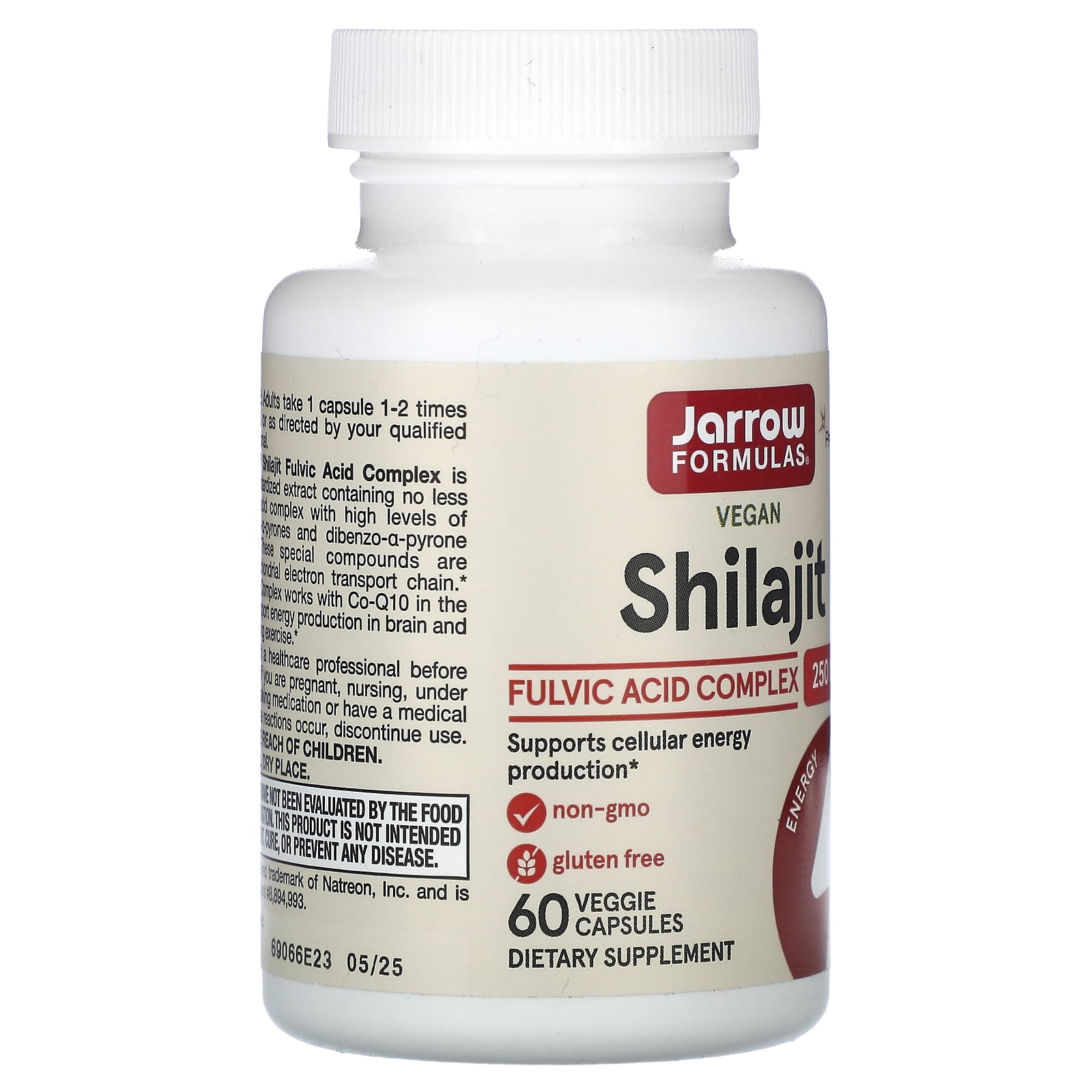Jarrow Formulas Shilajit Fulvic Acid Complex 250 Mg - Energy