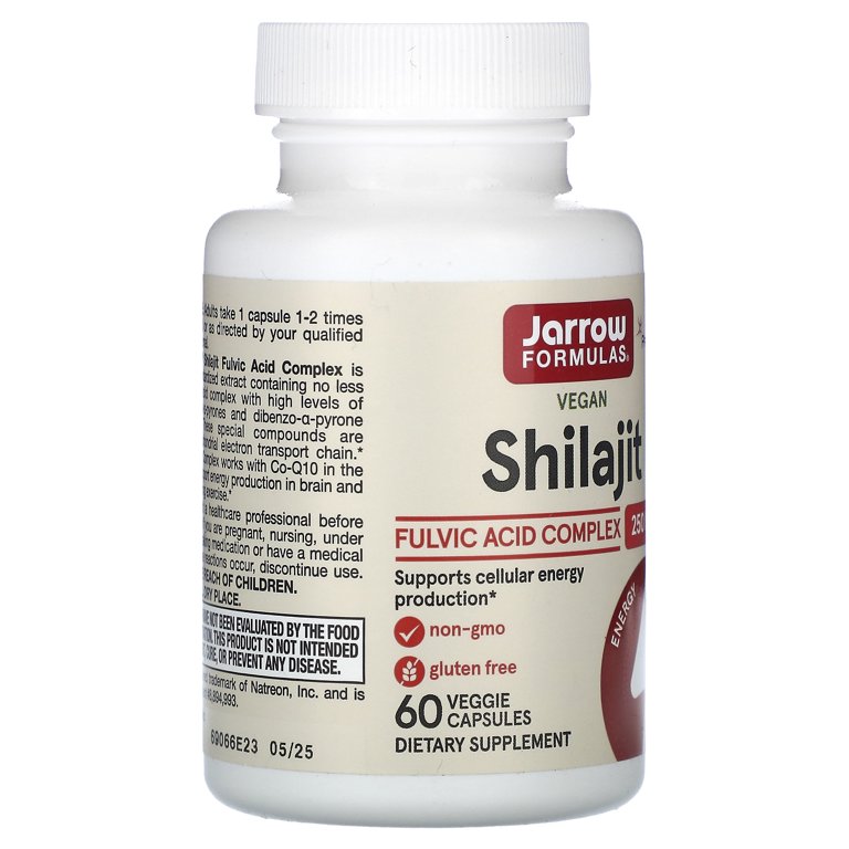 Jarrow Formulas Shilajit Fulvic Acid Complex 250 Mg - Energy