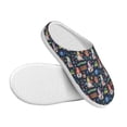thumbnail image 3 of Lsque Garden Gnomes Pattern Womens Comfort Cotton on Scuff With Memory Foam and Anti-skid Sole Slipper-40/41, 3 of 7